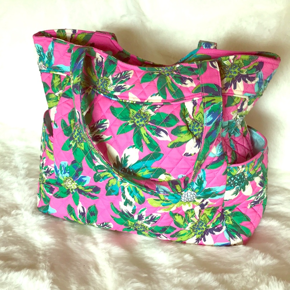 Vera Bradley Tropical Paradise Pleated Tote